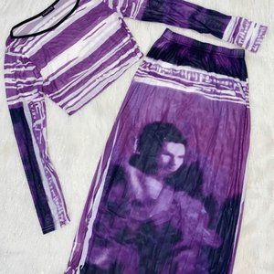 Mesh 2 Piece Purple